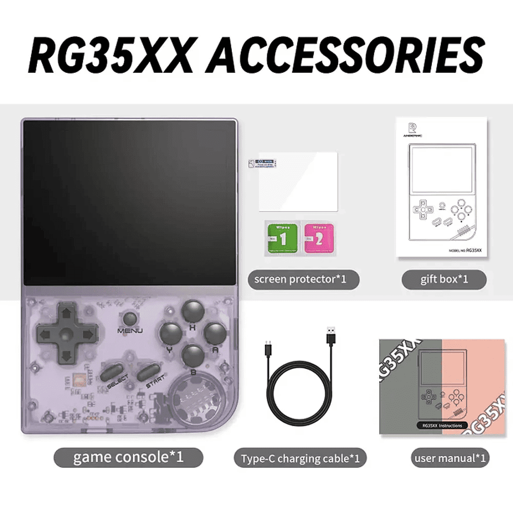 Multi Consola Retro Anbernic RG35XX + Estuche + Accesorios
