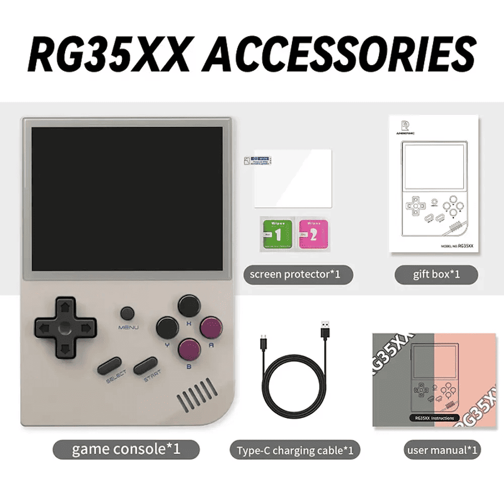 Multi Consola Retro Anbernic RG35XX + Estuche + Accesorios