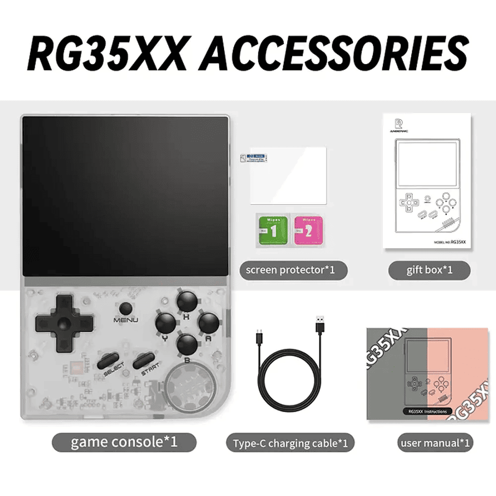 Multi Consola Retro Anbernic RG35XX + Estuche + Accesorios