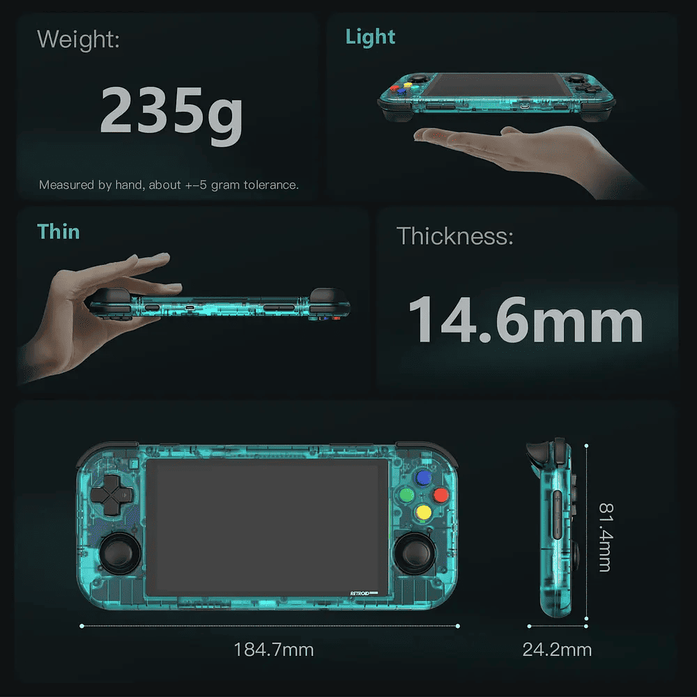 Multi Consola Retroid Pocket 3 +Plus + Estuche + Accesorios